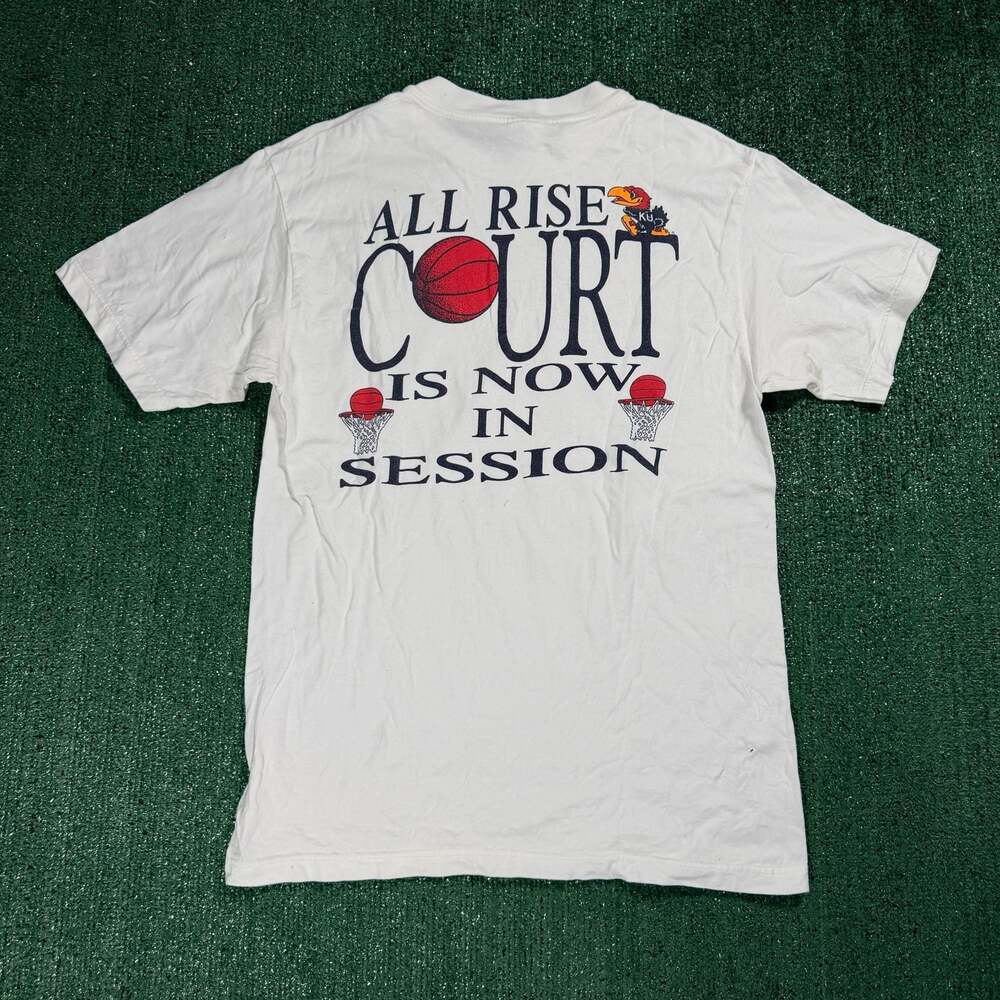 Vintage Kansas Jayhawks NCAA Supreme Court T-Shirt Large